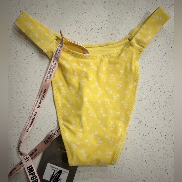 House of CB Yellow Floral Swim Briefs - Picture 7 of 8